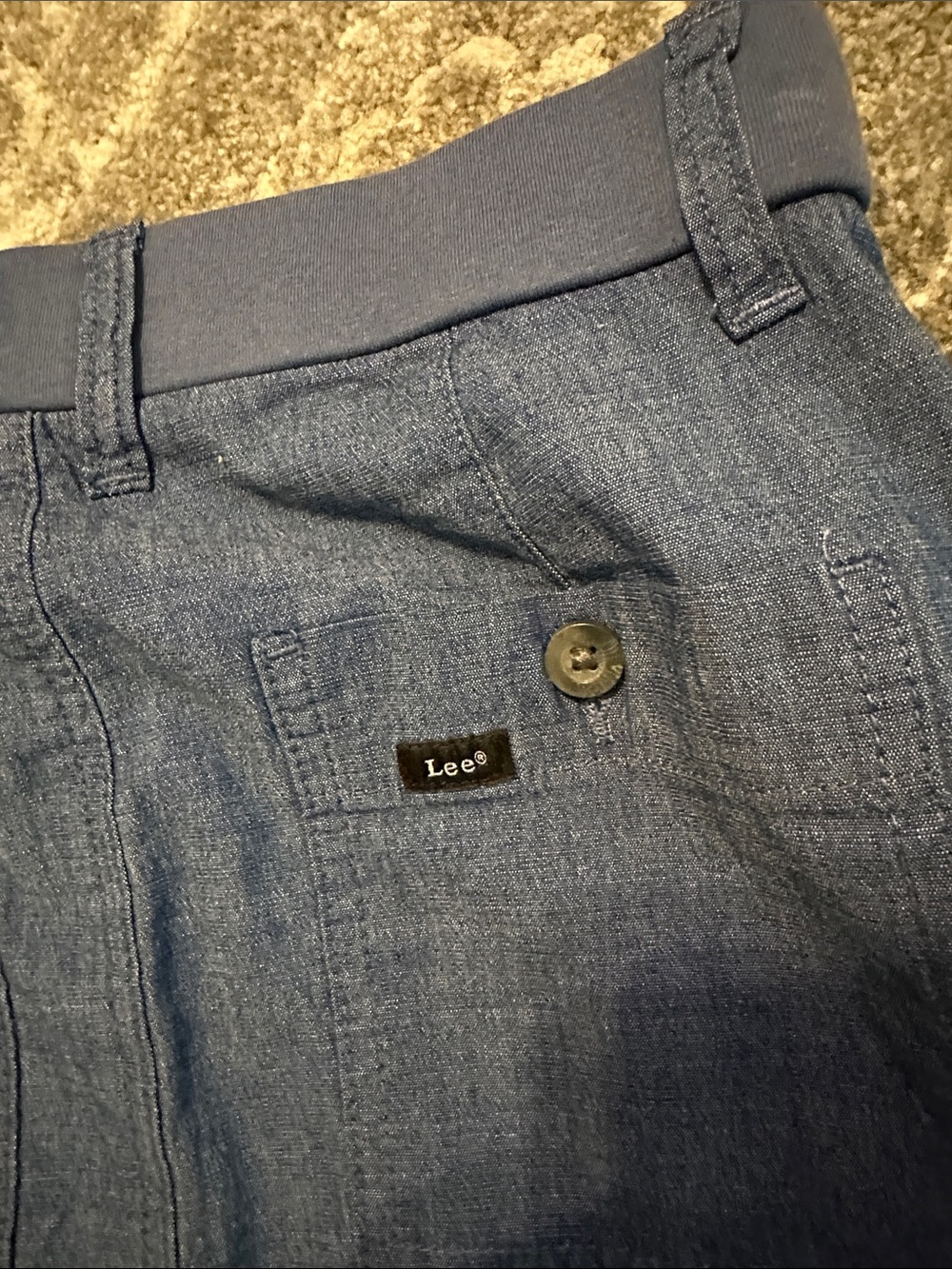 Lee Denim-Style Navy Skort with Front Patch Pockets NWT - Picture 6 of 8